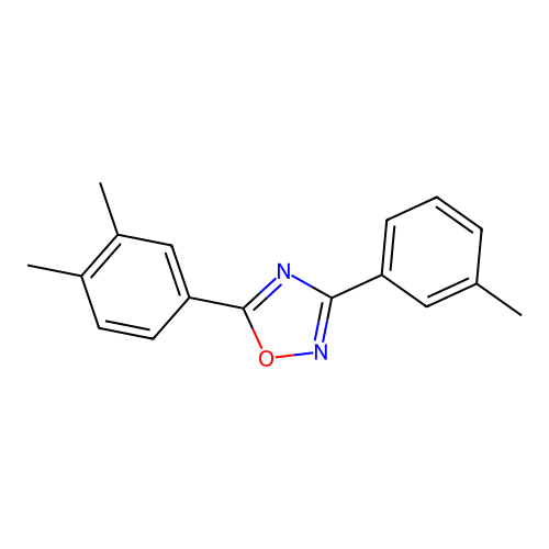 5-(3,4-Dimethylphenyl)-3-(3-methylphenyl)-1,2,4-oxadiazole structure