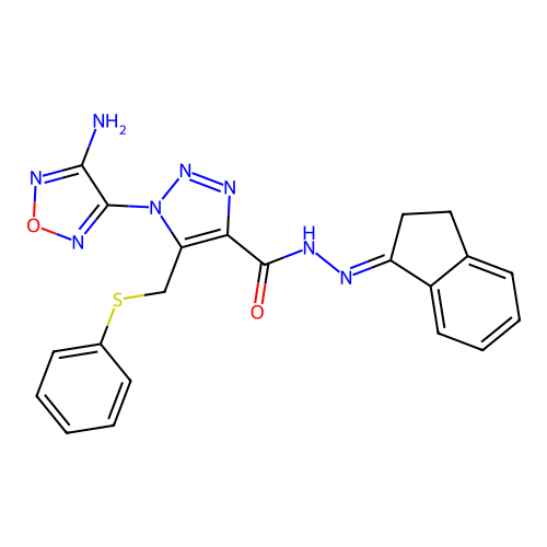 C21H18N8O2S structure