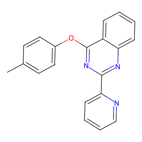 2-Pyridin-2-yl-4-p-tolyloxy-quinazoline structure