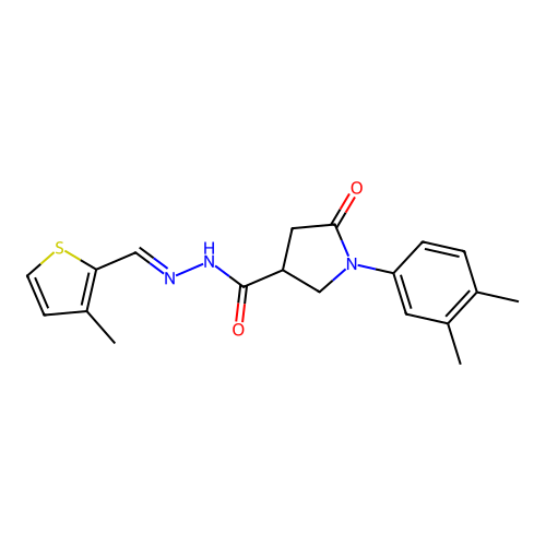 C19H21N3O2S structure