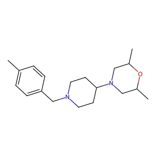2,6-Dimethyl-4-[1-(4-methylbenzyl)piperidin-4-yl]morpholine structure
