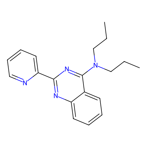 N,N-dipropyl-2-pyridin-2-ylquinazolin-4-amine structure