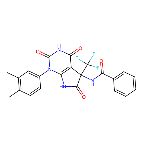 C22H17F3N4O4 structure