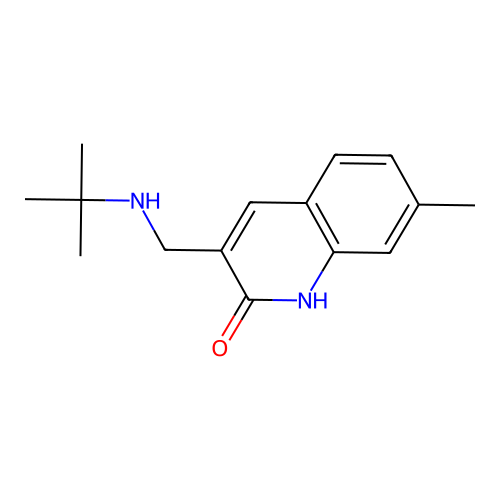 3-[(tert-butylamino)methyl]-7-methylquinolin-2(1H)-one structure