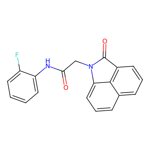 N-(2-fluorophenyl)-2-(2-oxobenzo[cd]indol-1(2H)-yl)acetamide structure