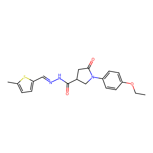 C19H21N3O3S structure