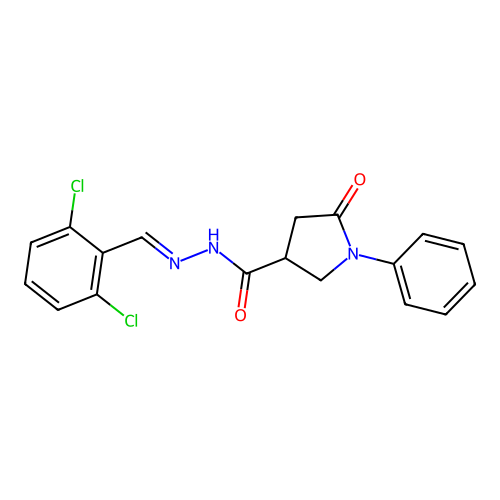 C18H15Cl2N3O2 structure