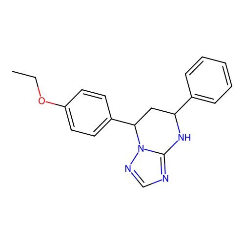 7-(4-Ethoxyphenyl)-5-phenyl-4,5,6,7-tetrahydro[1,2,4]triazolo[1,5-a]pyrimidine structure