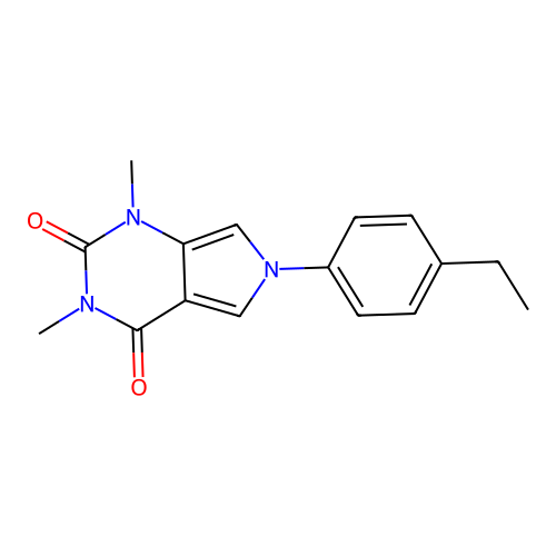 6-(4-ethylphenyl)-1,3-dimethyl-1H-pyrrolo[3,4-d]pyrimidine-2,4(3H,6H)-dione structure