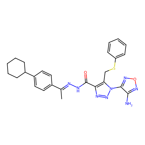 C26H28N8O2S structure