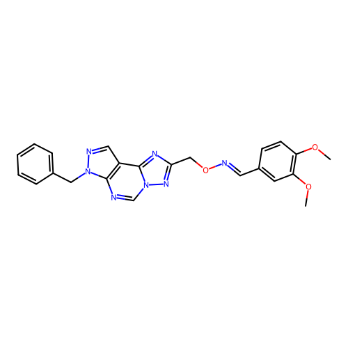 C23H21N7O3 structure