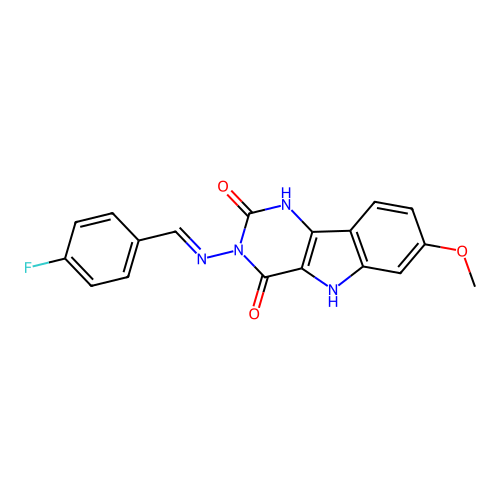 C18H13FN4O3 structure