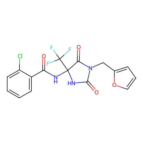 C16H11ClF3N3O4 structure