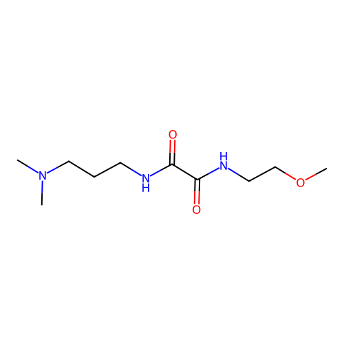 N-[3-(dimethylamino)propyl]-N'-(2-methoxyethyl)ethanediamide structure