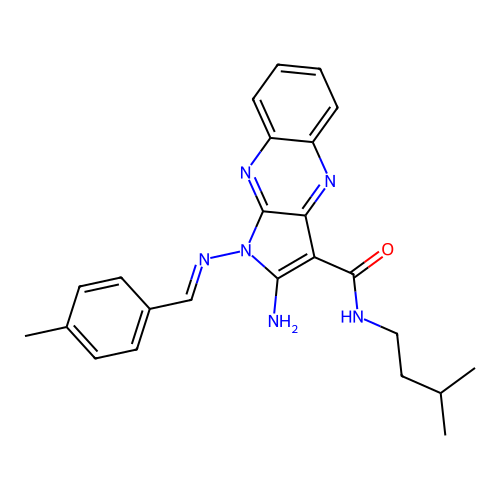 C24H26N6O structure