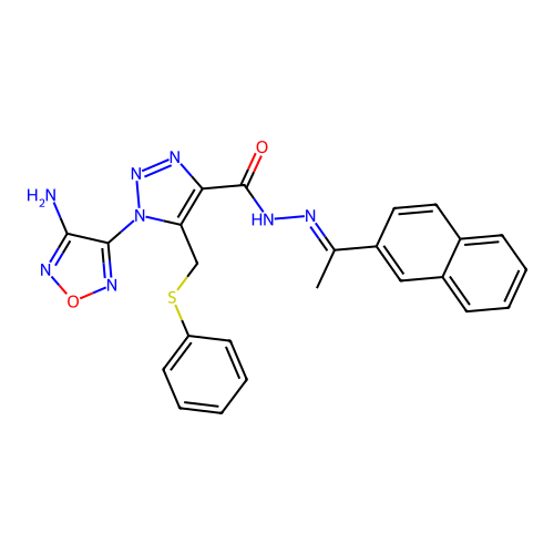 C24H20N8O2S structure