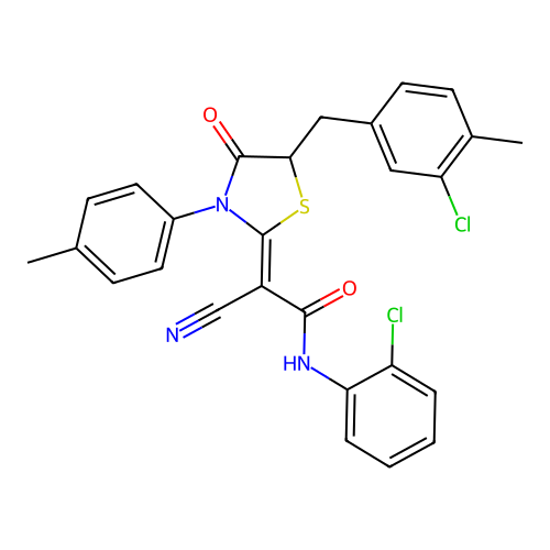 C27H21Cl2N3O2S structure