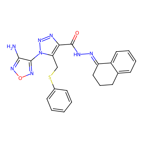 C22H20N8O2S structure