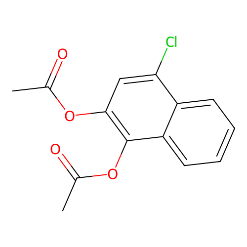 4-Chloro-1,2-naphthalenediol diacetate structure