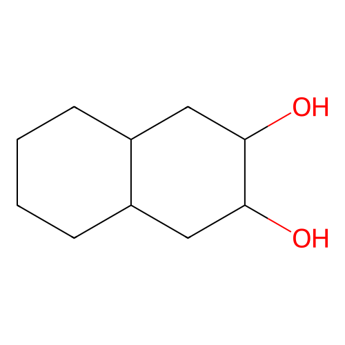 Decahydro-2,3-naphthalenediol structure