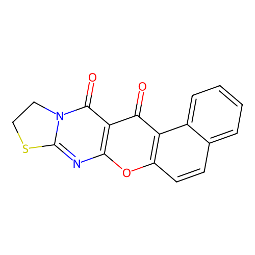10,11-Dihydrobenzo[5,6]chromeno[2,3-d]thiazolo[3,2-a]pyrimidine-13,14-dione structure
