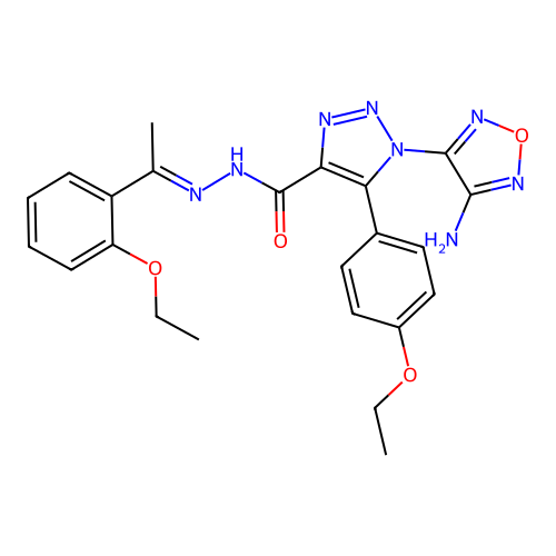 C23H24N8O4 structure