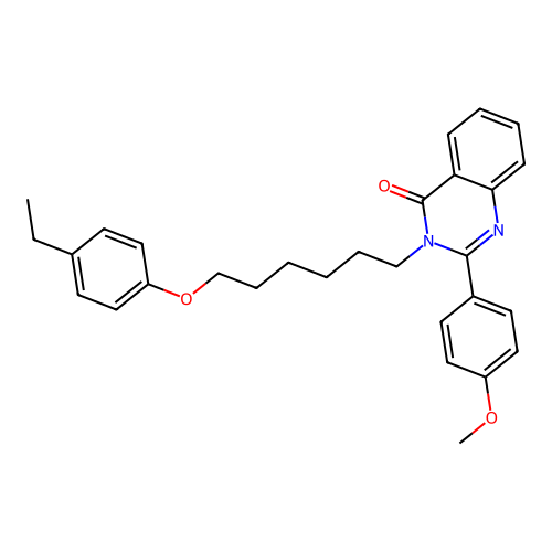 3-(6-(4-ethylphenoxy)hexyl)-2-(4-methoxyphenyl)quinazolin-4(3H)-one structure