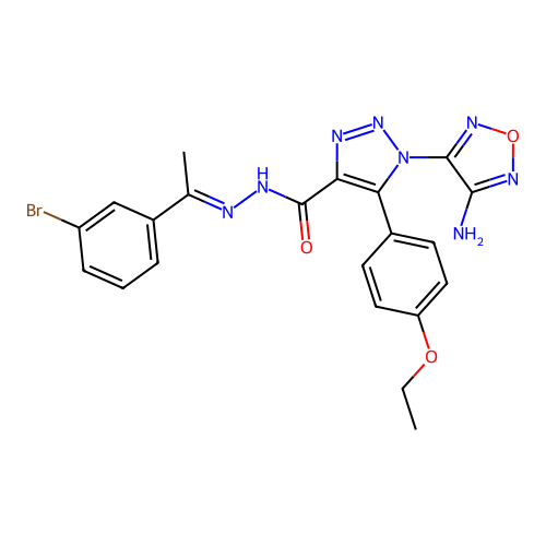 C21H19BrN8O3 structure