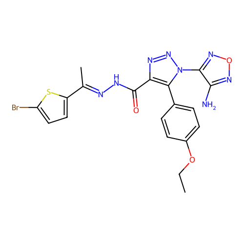 C19H17BrN8O3S structure