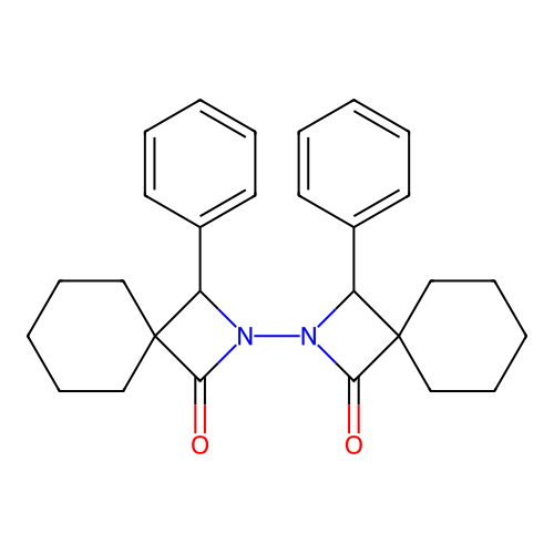 3,3'-Diphenyl-2,2'-bi(2-azaspiro[3.5]nonane)-1,1'-dione structure