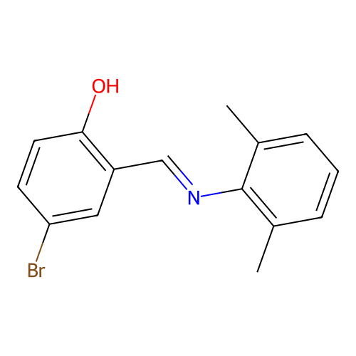 4-Bromo-2-{[(2,6-dimethylphenyl)imino]methyl}phenol structure