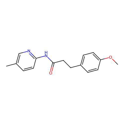3-(4-methoxyphenyl)-N-(5-methylpyridin-2-yl)propanamide structure