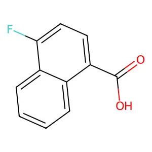 4-氟-1-萘甲酸 structure