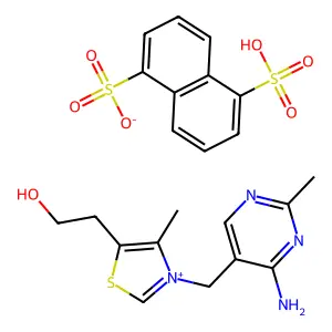 Thiamine naphthalene-1,5-disulfonate structure