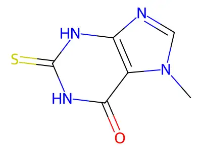 Heteroxanthine, 2-thio- structure