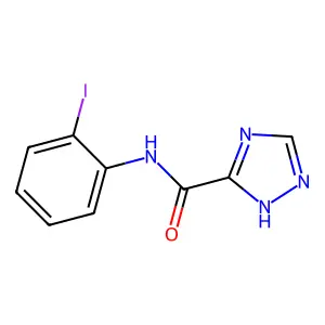 1H-[1,2,4]Triazole-3-carboxylic acid (2-iodo-phenyl)-amide structure
