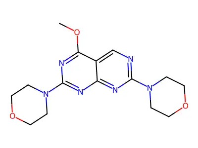 4-(4-Methoxy-2-morpholin-4-ylpyrimido[4,5-d]pyrimidin-7-yl)morpholine structure