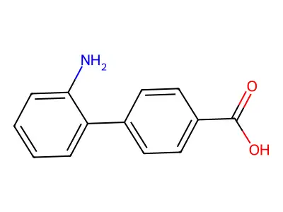 2'-Aminobiphenyl-4-carboxylic acid structure