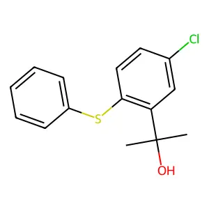 2-(5-Chloro-2-phenylsulfanylphenyl)propan-2-ol structure