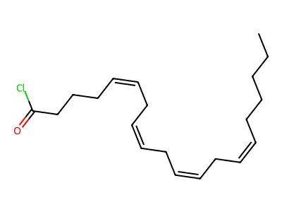 Icosa-5,8,11,14-tetraenoyl chloride structure