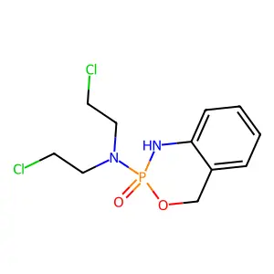 N,N-bis(2-chloroethyl)-2-oxo-1,4-dihydro-3,1,2 structure