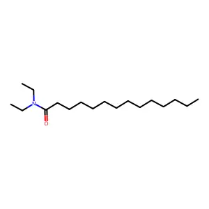 N,N-二乙基十四酰胺 structure