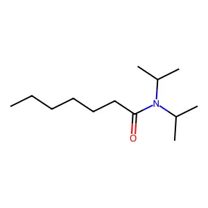 N,N-di(propan-2-yl)heptanamide structure