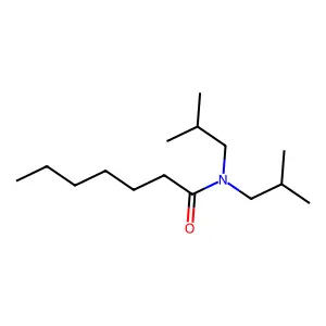 N,N-二(异丁基)庚酰胺 structure