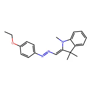 2-[[2-(4-Ethoxyphenyl)diazenyl]methylene]-2,3-dihydro-1,3,3-trimethyl-1H-indole structure