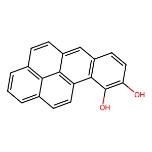 Benzo[a]pyrene-9,10-diol structure