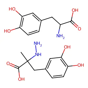 卡比多巴/L-多巴 structure