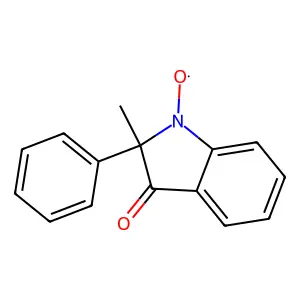 2-Methyl-3-oxo-2-phenyl-2,3-dihydro-1H-indol-1-yloxy structure