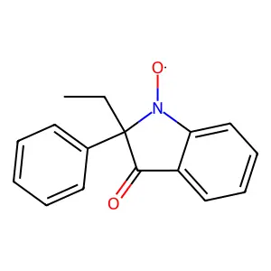 1H-Indol-1-yloxy, 2-ethyl-2,3-dihydro-3-oxo-2-phenyl- structure