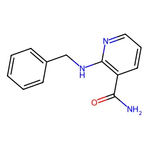 2-Benzylamino-3-pyridinecarboxamide structure
